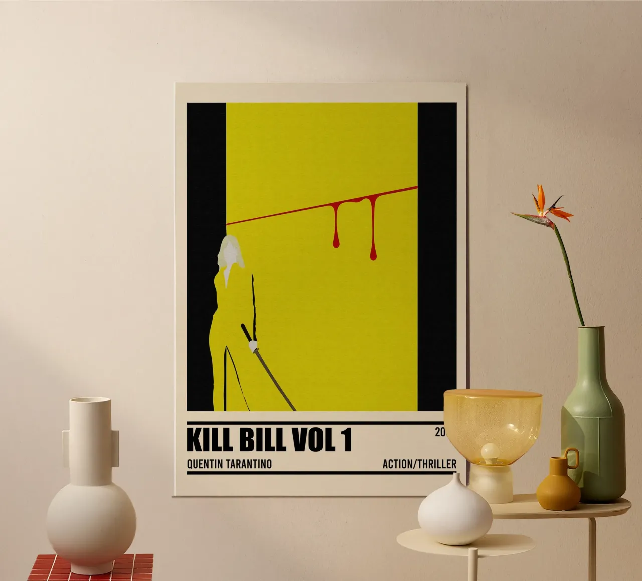Kill Bill Vol 1 _ CallumSeymour _ PosterSpy 1 poster con telaio in legno da TheArtstudio