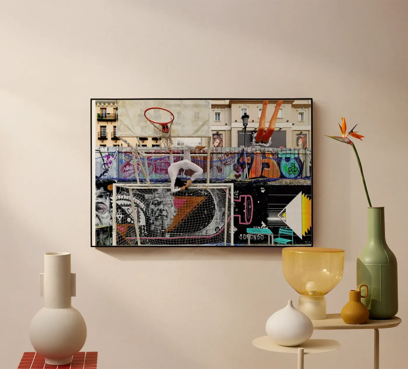 Madrid #12 acryl van The Urban Yoga
