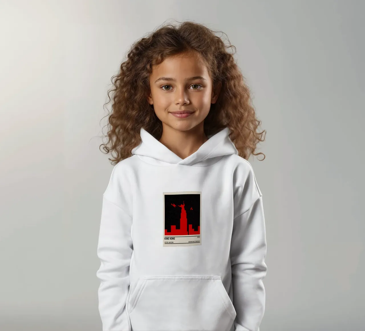 King Kong felpa bambino con cappuccio da TheArtstudio