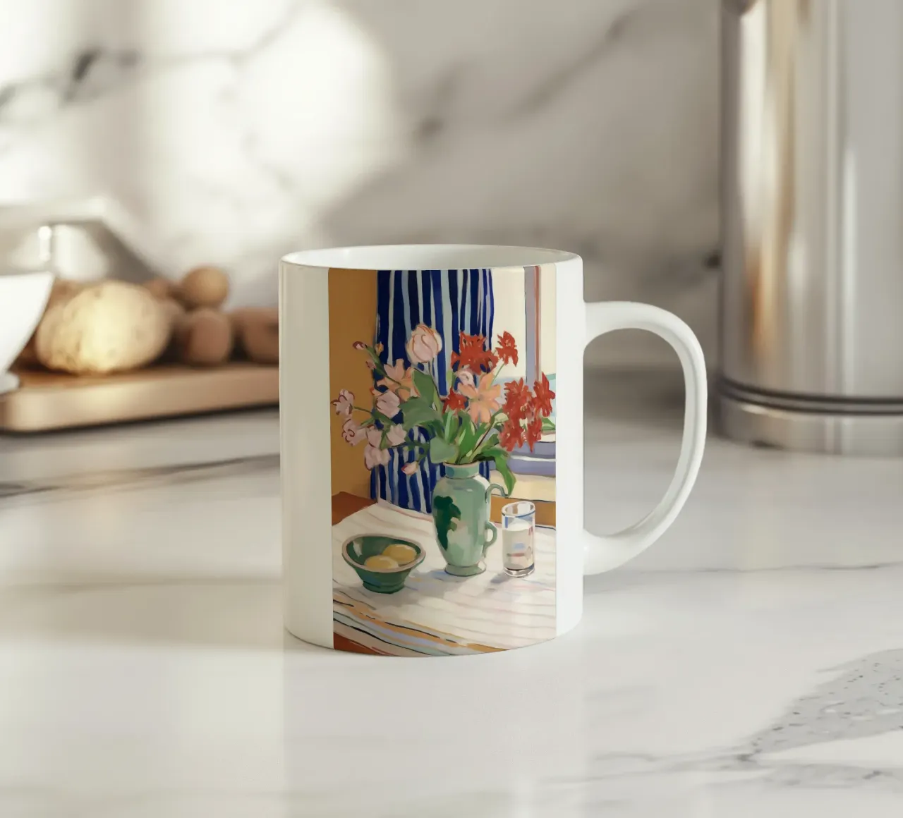 Boho Bella Vita 11 Flowers 2 tazza in ceramica da Boho Print Collection
