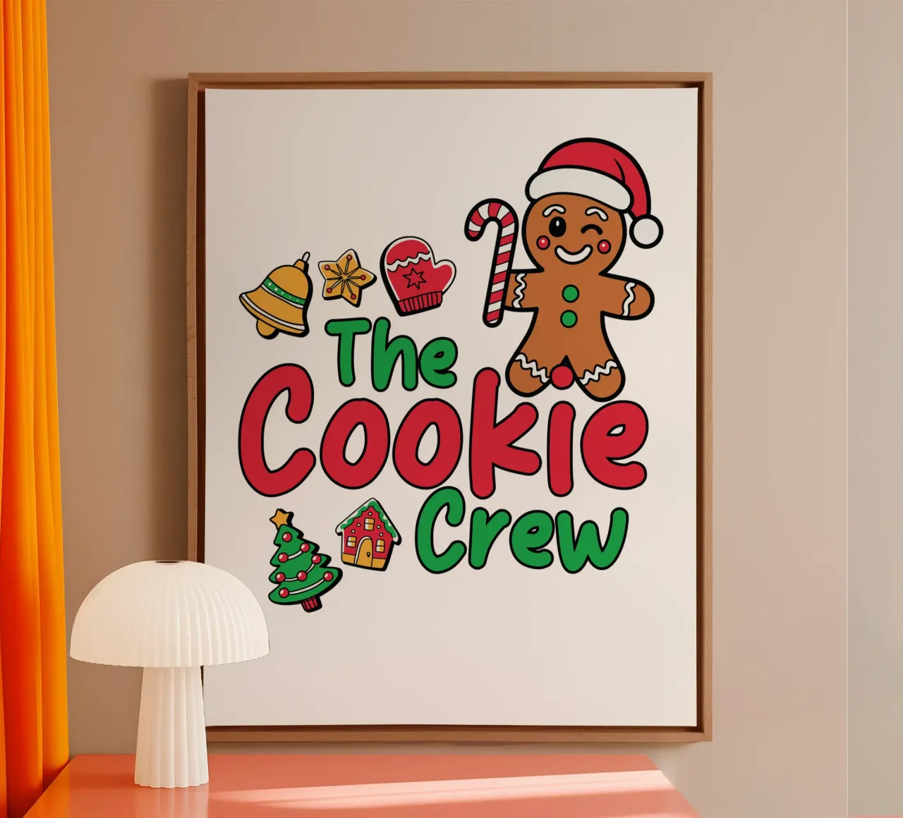 The Cookie Crew tela con Cornice a cassetta da edsonramosart