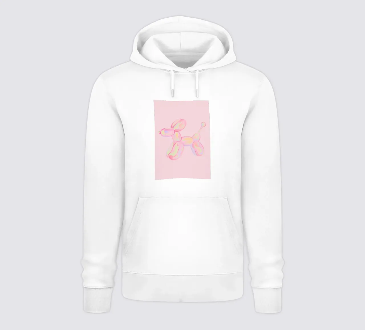 Palloncini rosa per cani, camera da letto rosa preppy felpa con cappuccio da pdigitalprints