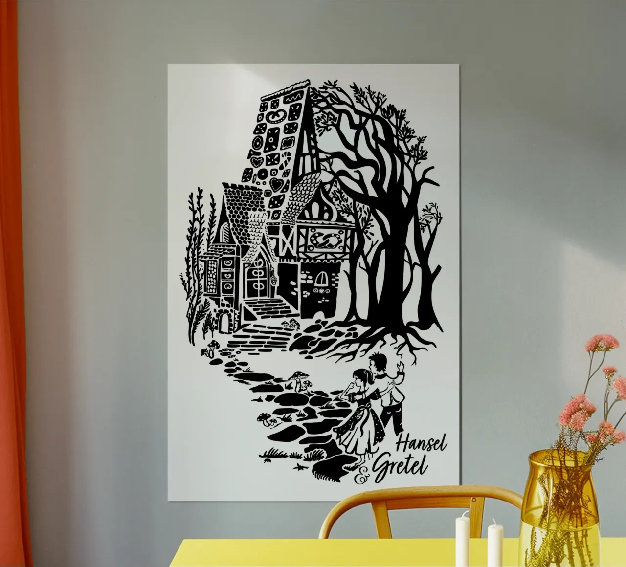Hansel e Gretel - Fiaba d'epoca poster da DYDesign