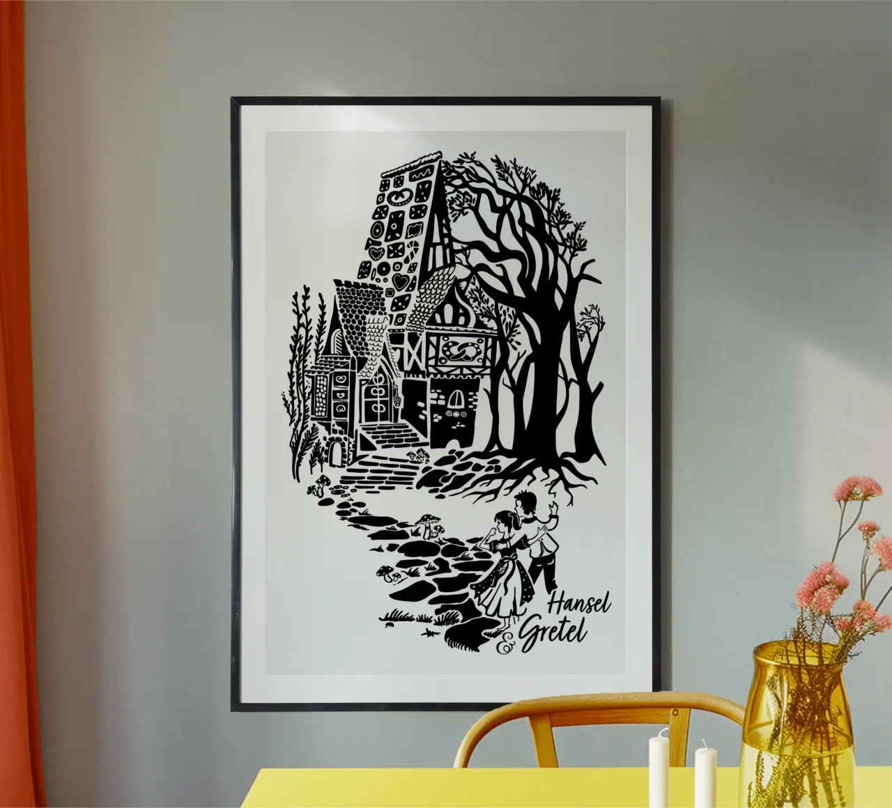 Hansel e Gretel - Fiaba d'epoca poster da DYDesign