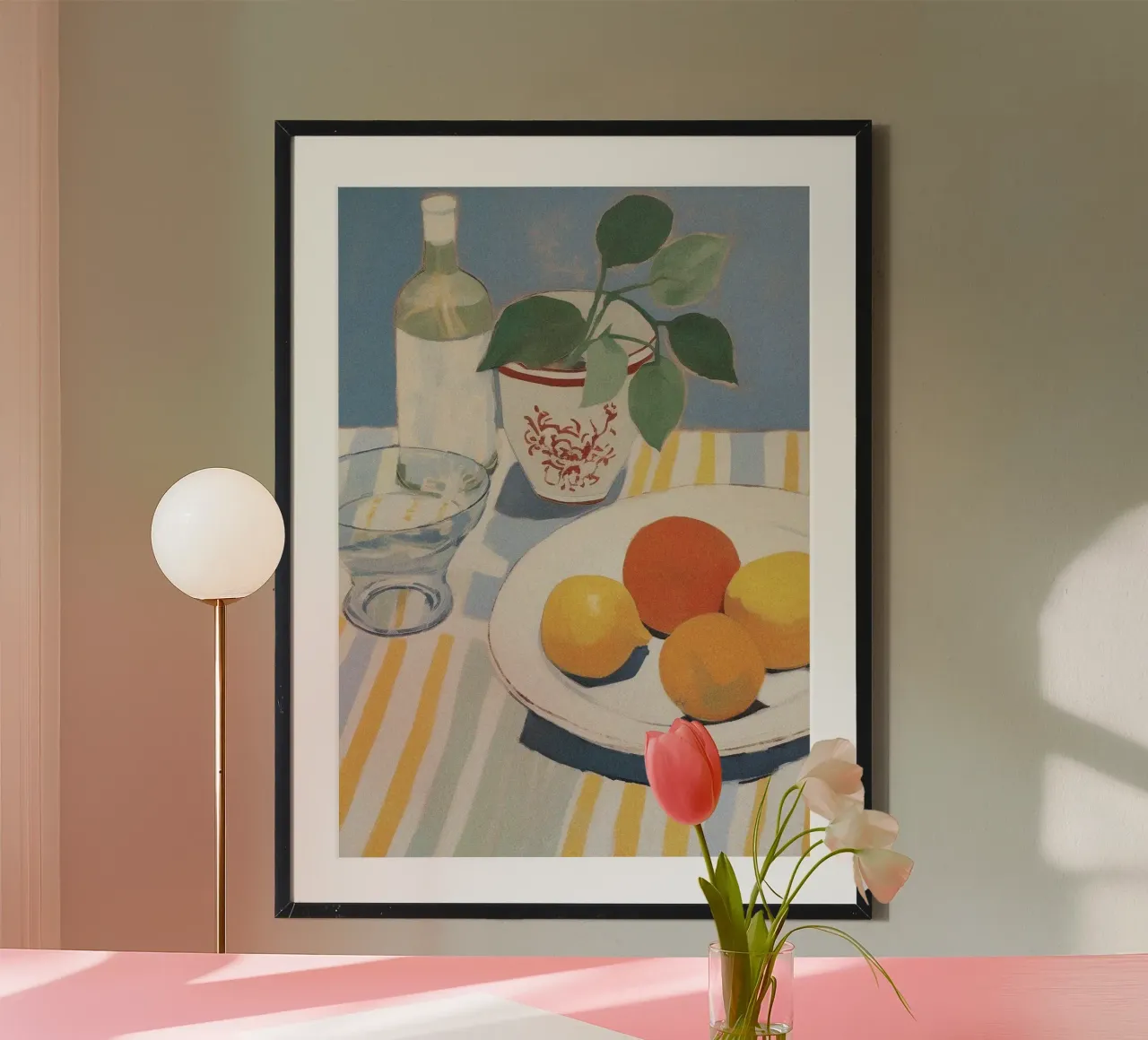 Boho Bella Vita 12 Food 4 poster con telaio in plastica da Boho Print Collection
