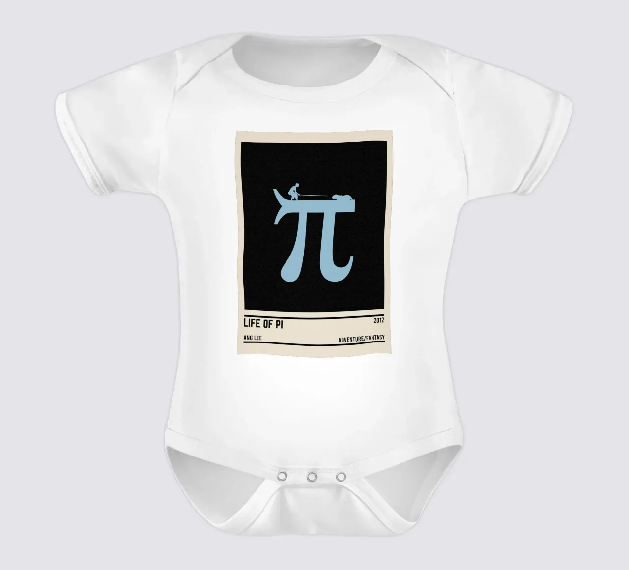 Life of Pi body neonato maniche corte da TheArtstudio