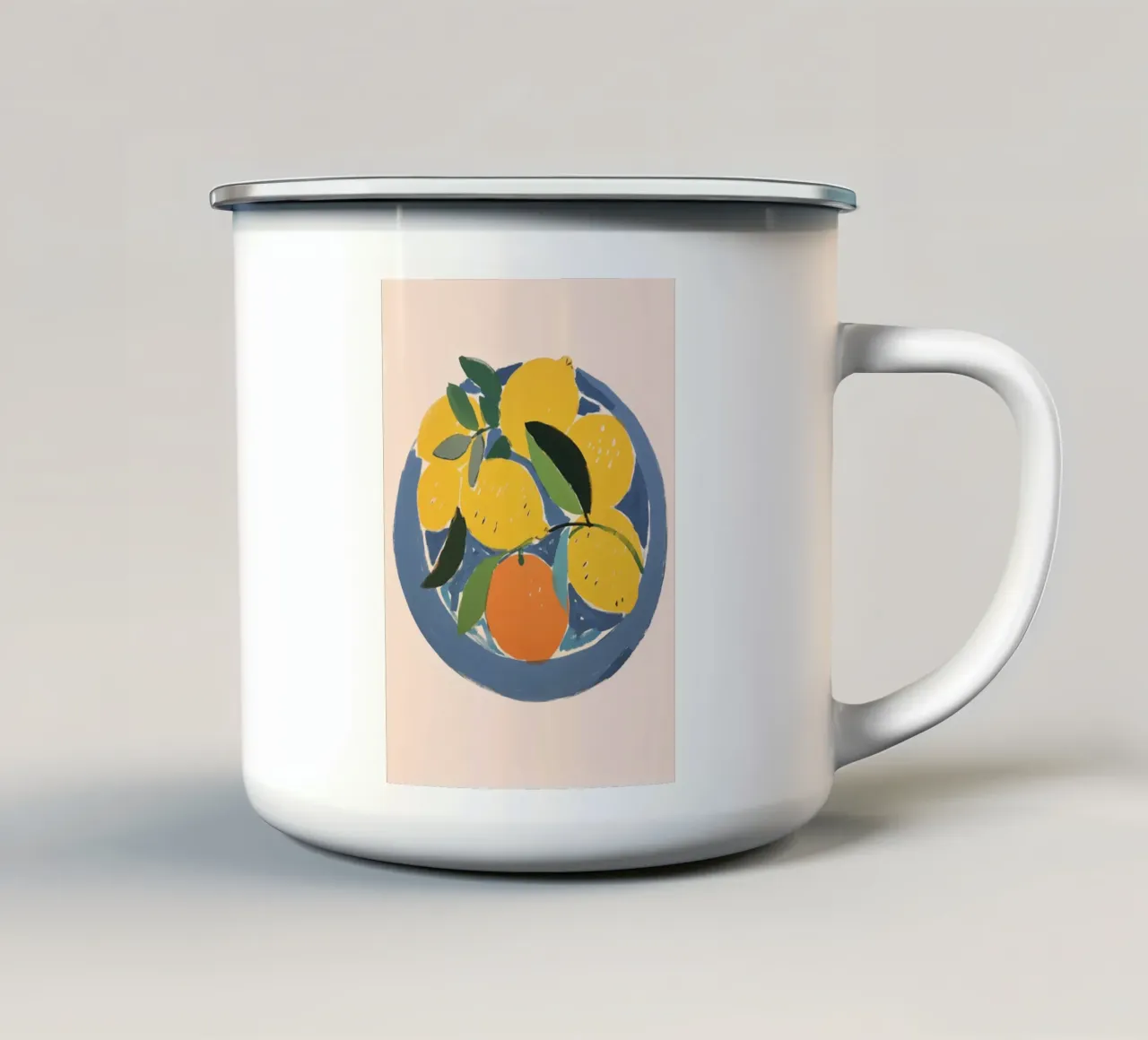 Boho Bella Vita 13 Fruits 1 tazza in smalto da Boho Print Collection