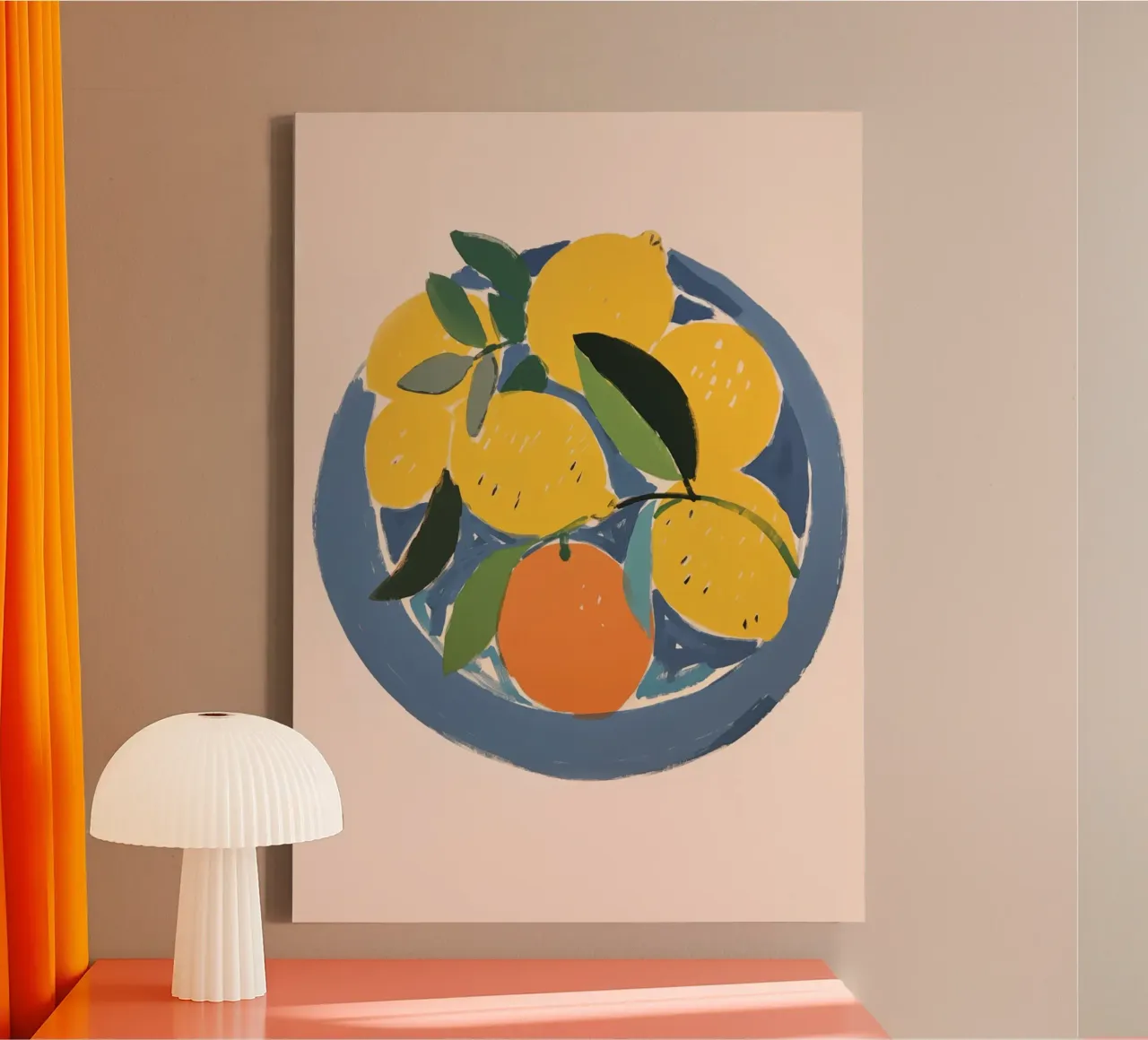 Boho Bella Vita 13 Fruits 1 canvas by Boho Print Collection