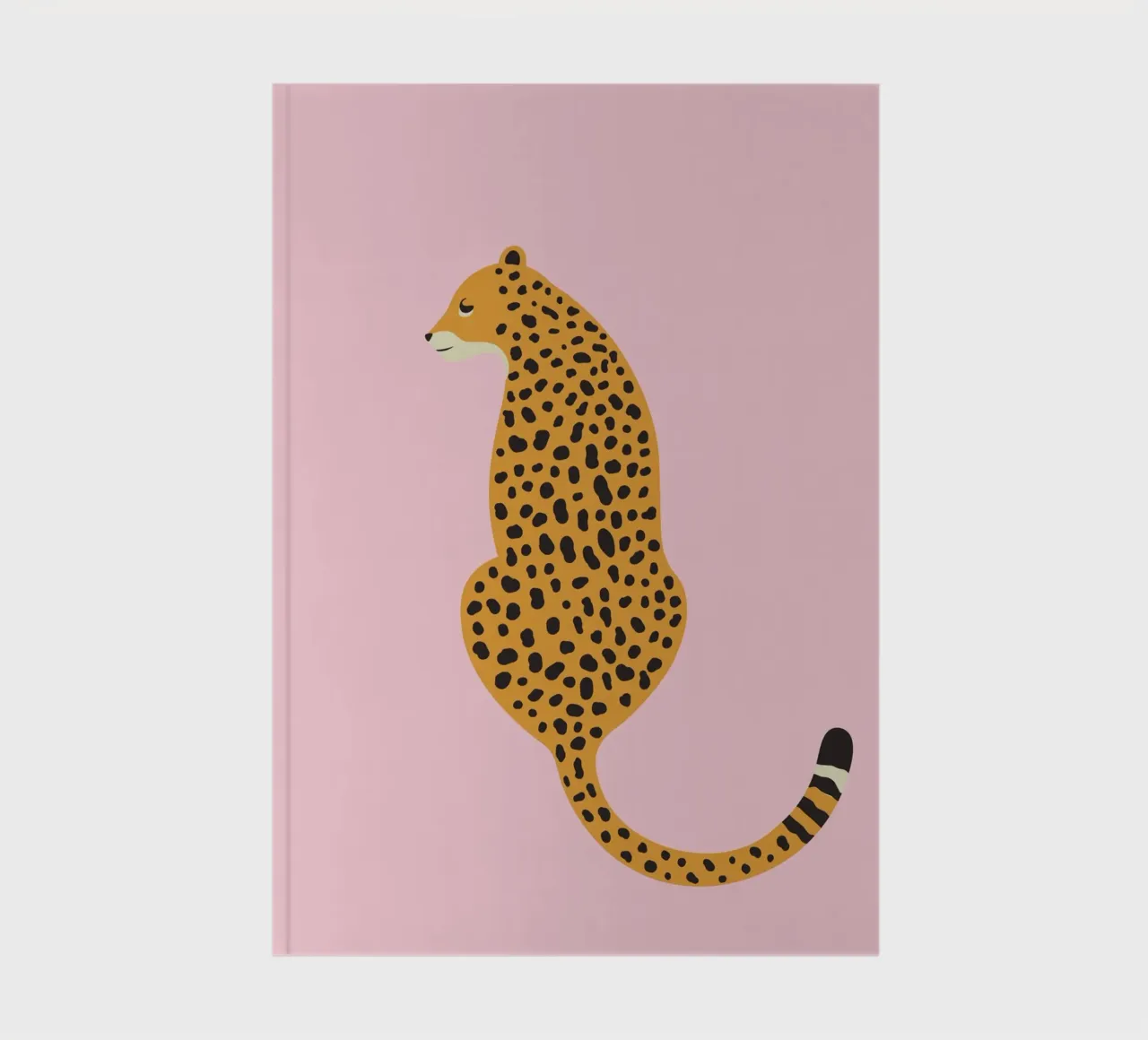 Cheetah Print, Pink Leopard Art Print, Boho Home Decor notebook by pdigitalprints