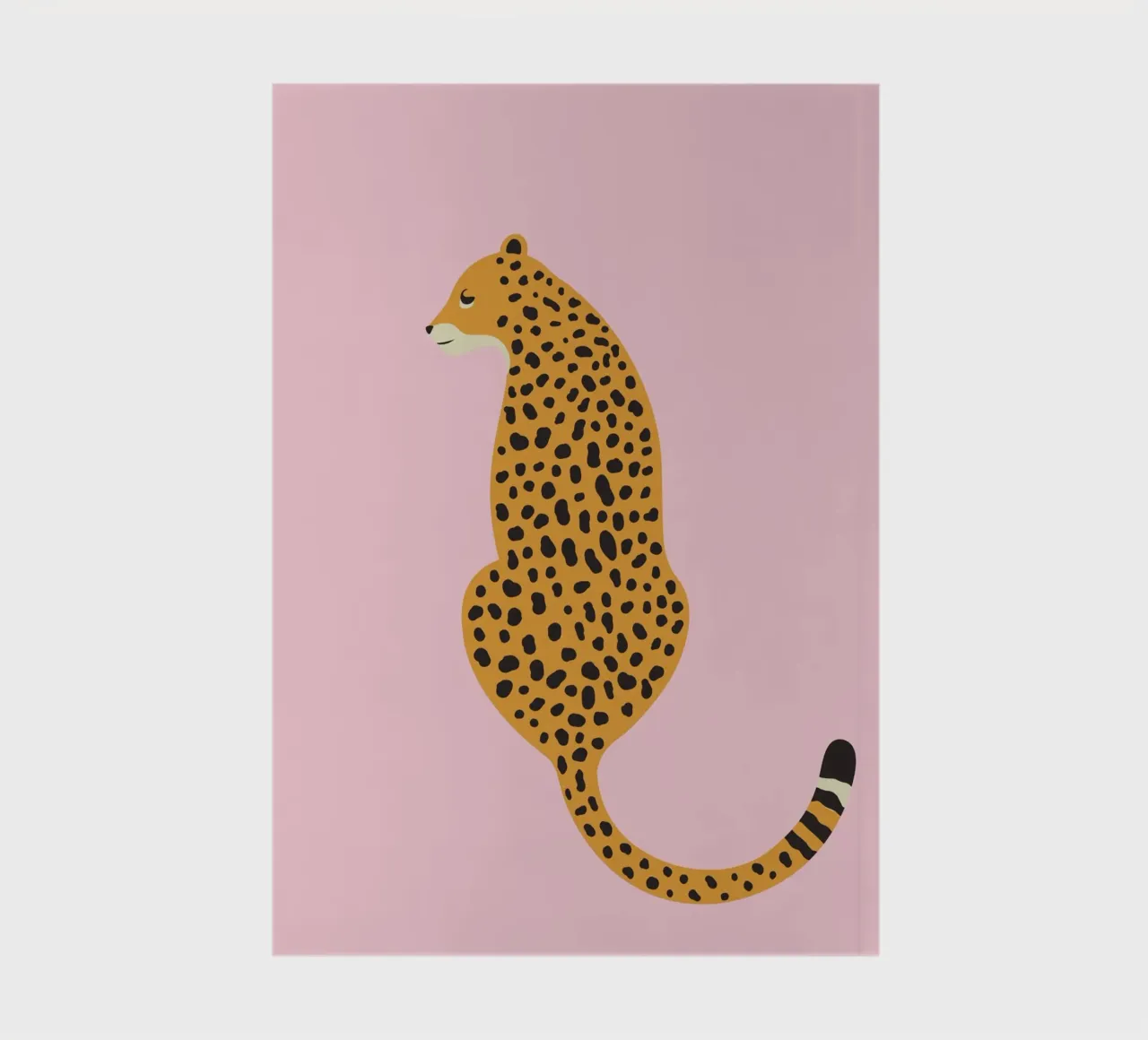 Cheetah Print, Pink Leopard Art Print, Boho Home Decor notebook by pdigitalprints