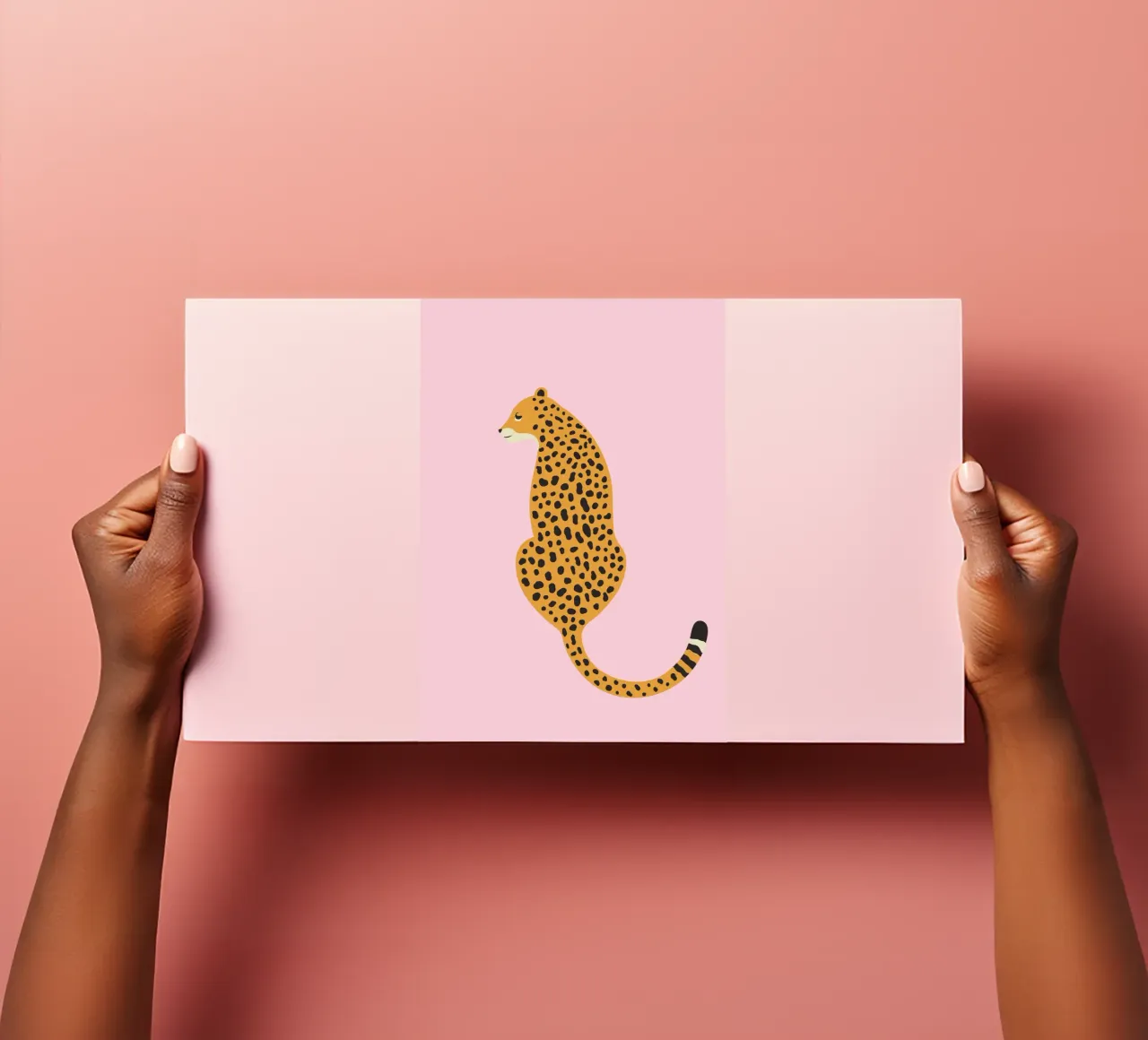 Cheetah Print, Pink Leopard Art Print, Boho Home Decor sticker sheet by pdigitalprints