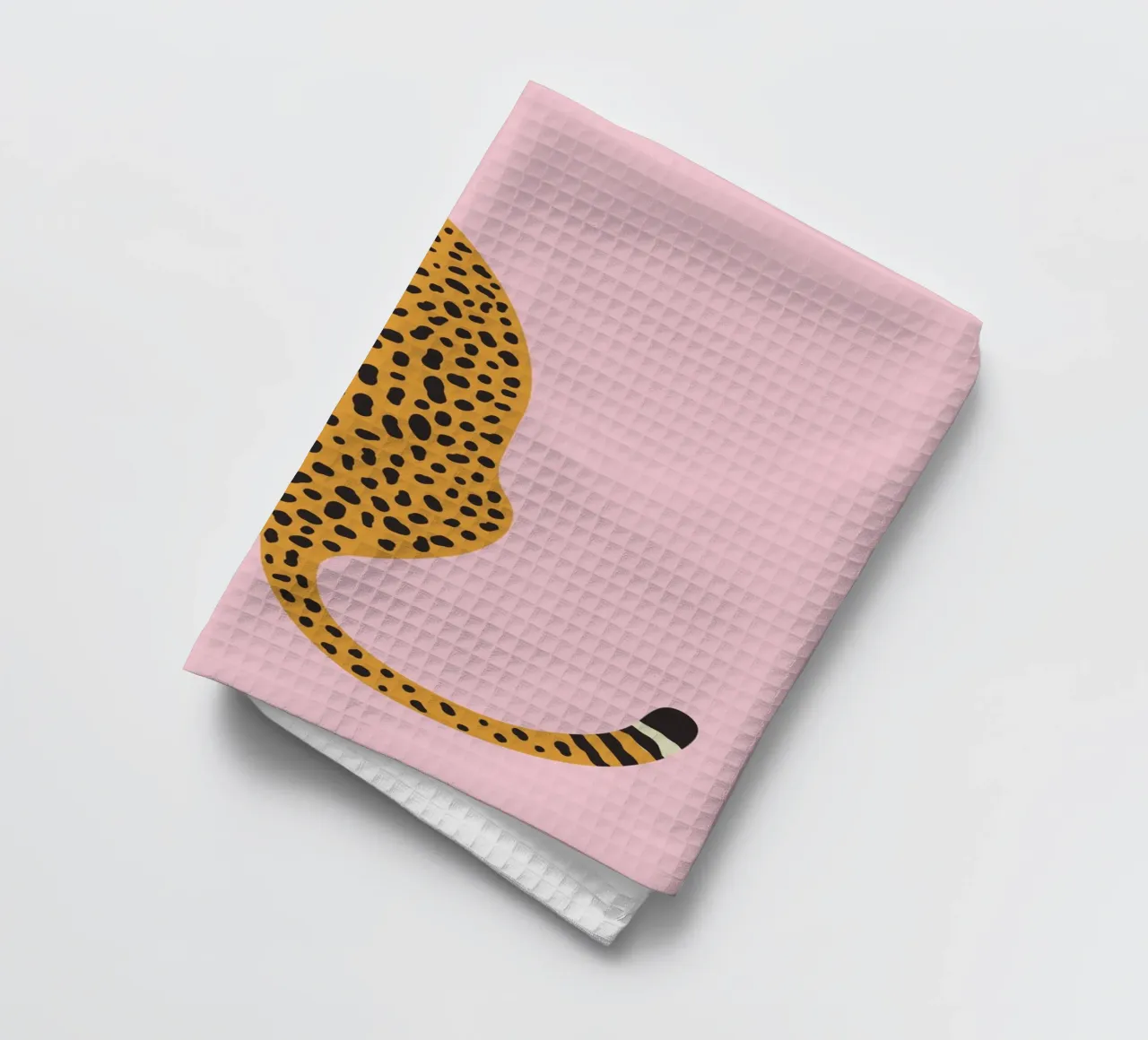Cheetah Print, Pink Leopard Art Print, Boho Home Decor tea towel by pdigitalprints