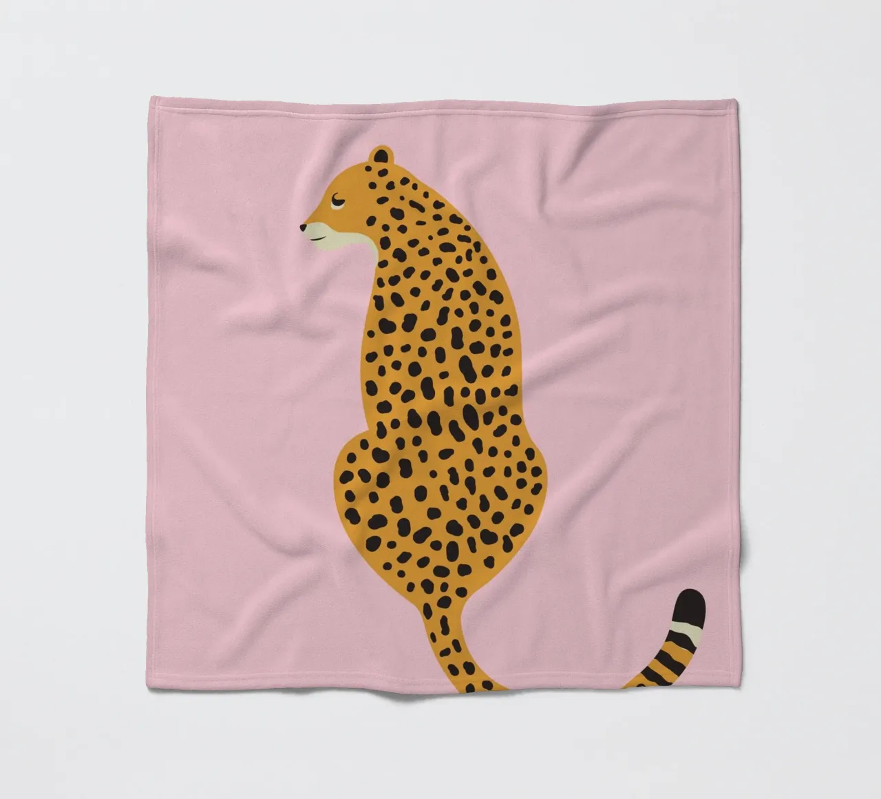 Cheetah Print, Pink Leopard Art Print, Boho Home Decor fleece blanket by pdigitalprints