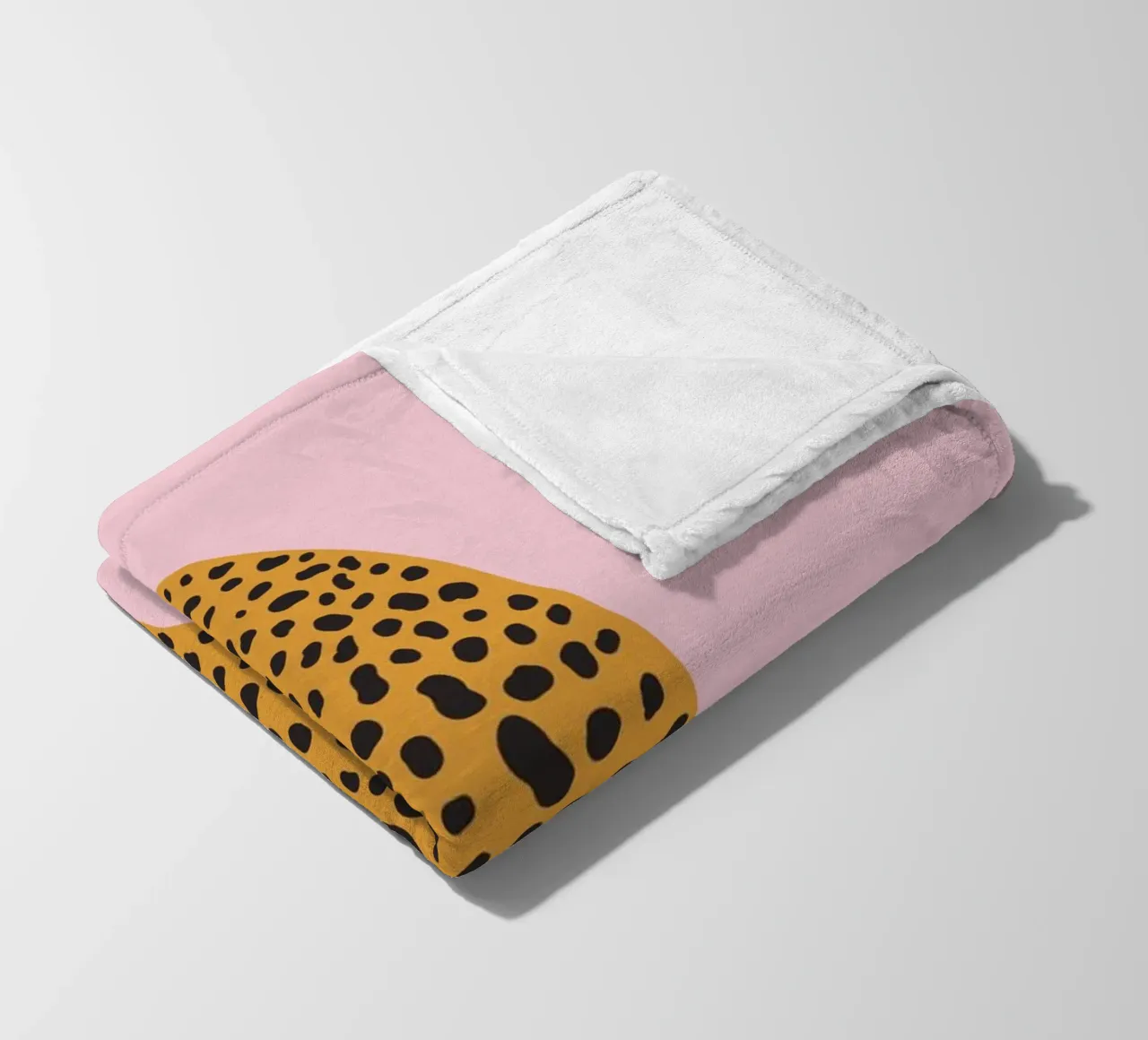Cheetah Print, Pink Leopard Art Print, Boho Home Decor fleece blanket by pdigitalprints