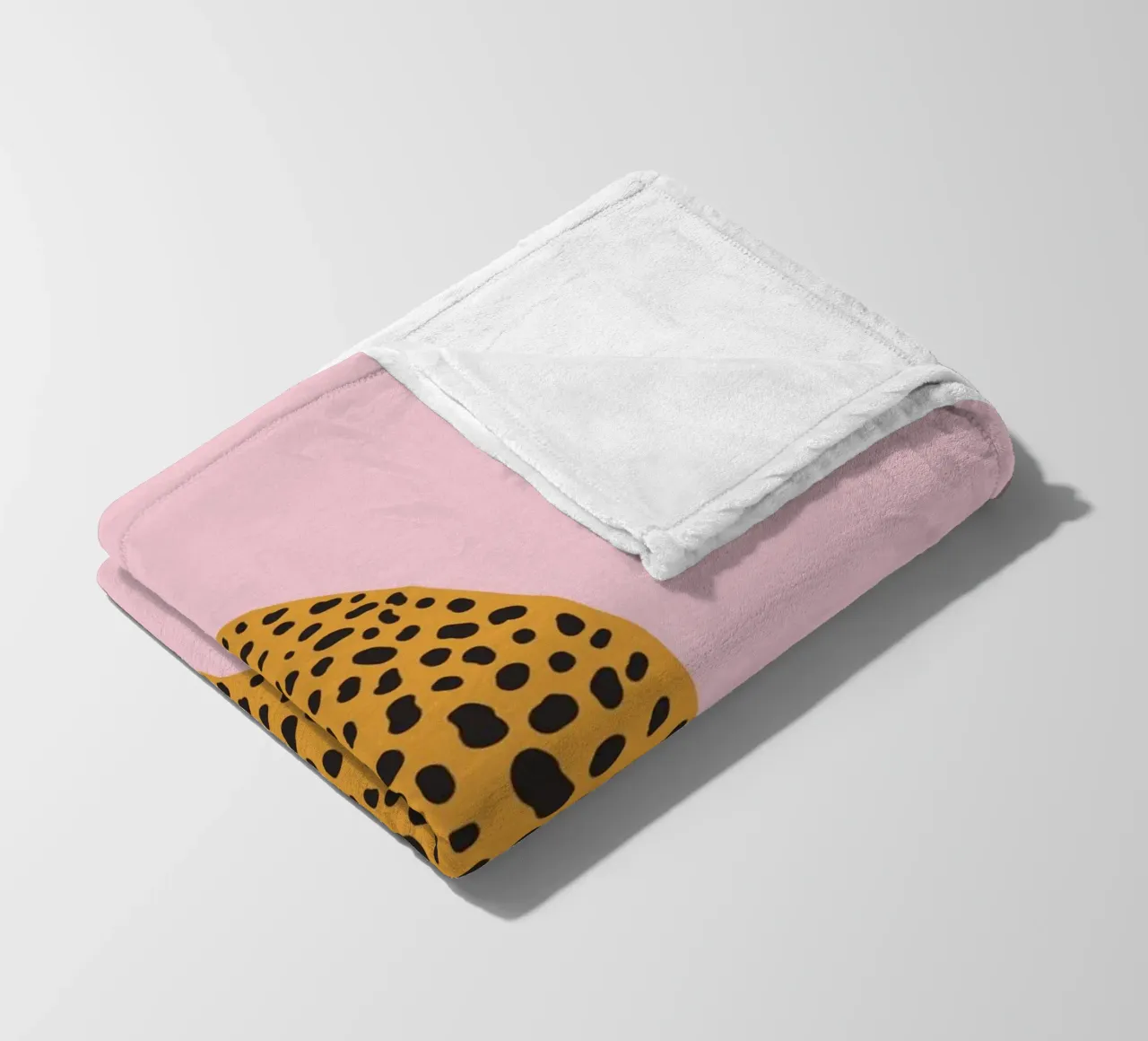 Cheetah Print, Pink Leopard Art Print, Boho Home Decor fleece blanket by pdigitalprints