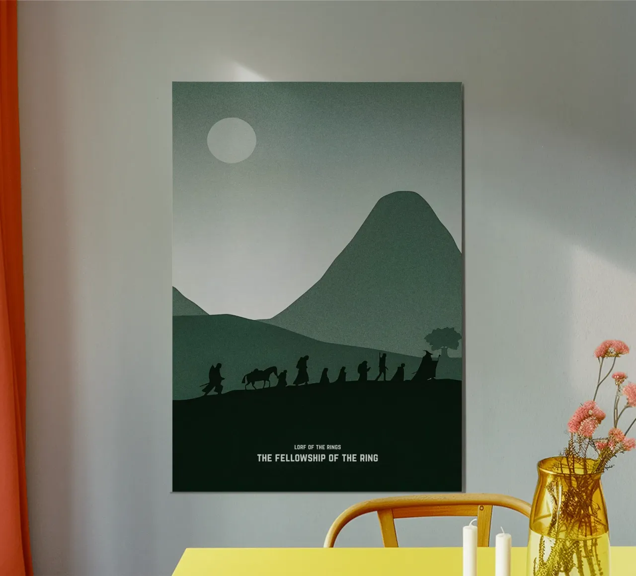 Lord of the Rings Poster 1 poster con telaio in alluminio da TheArtstudio