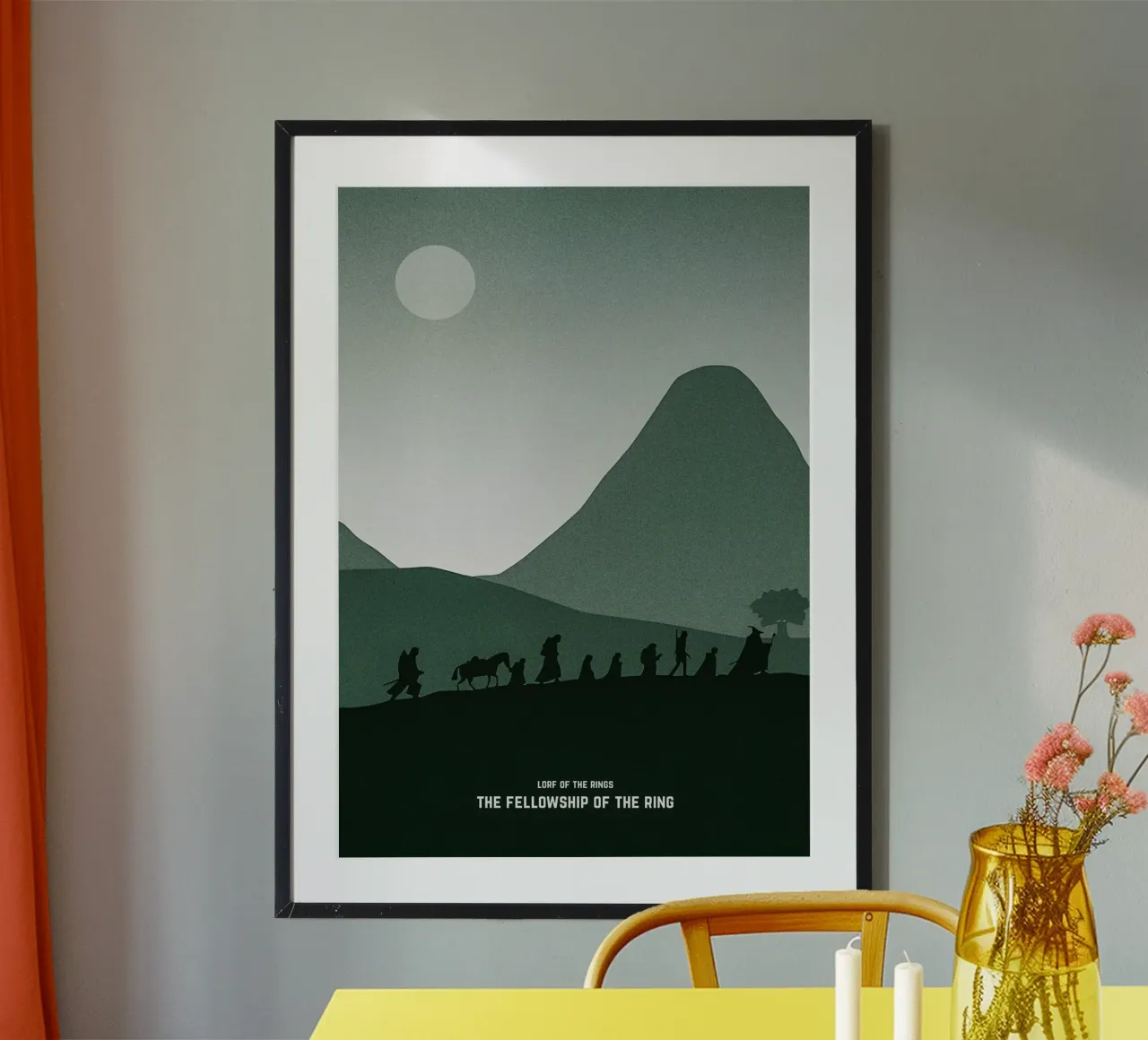 Lord of the Rings Poster 1 poster con telaio in alluminio da TheArtstudio