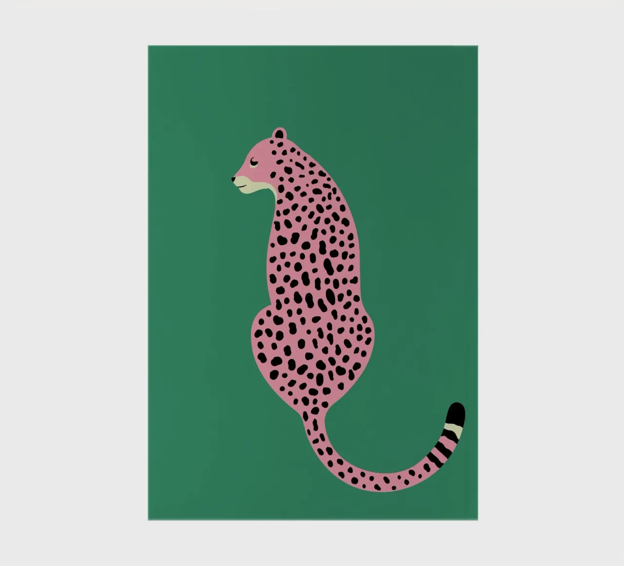 Cheetah Print, Pink Leopard Art Print, Boho Home Decor notebook by pdigitalprints