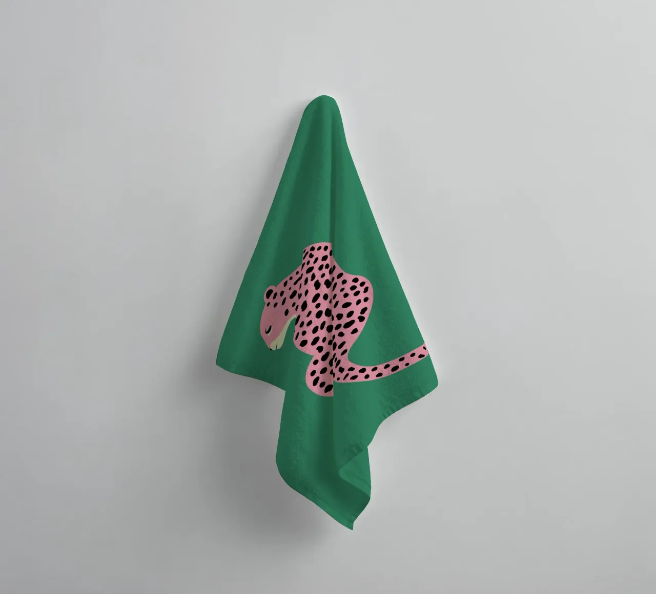 Cheetah Print, Pink Leopard Art Print, Boho Home Decor towel by pdigitalprints