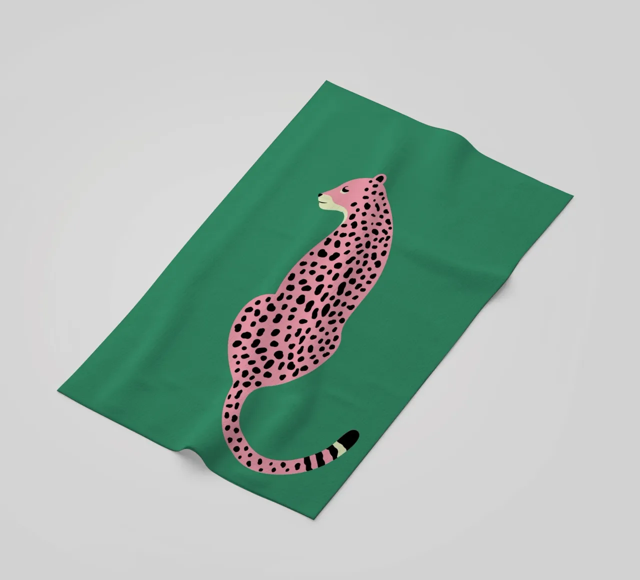 Stampa ghepardo, stampa artistica leopardo rosa, decorazioni per la casa Boho telo mare da pdigitalprints