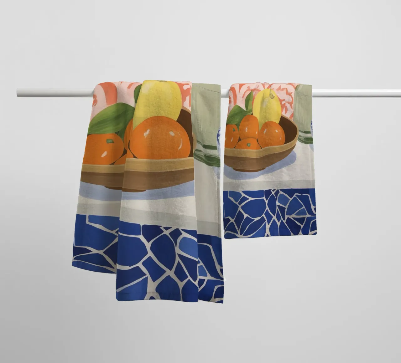 Boho Bella Vita 13 Fruits 4 asciugamano da bagno da Boho Print Collection