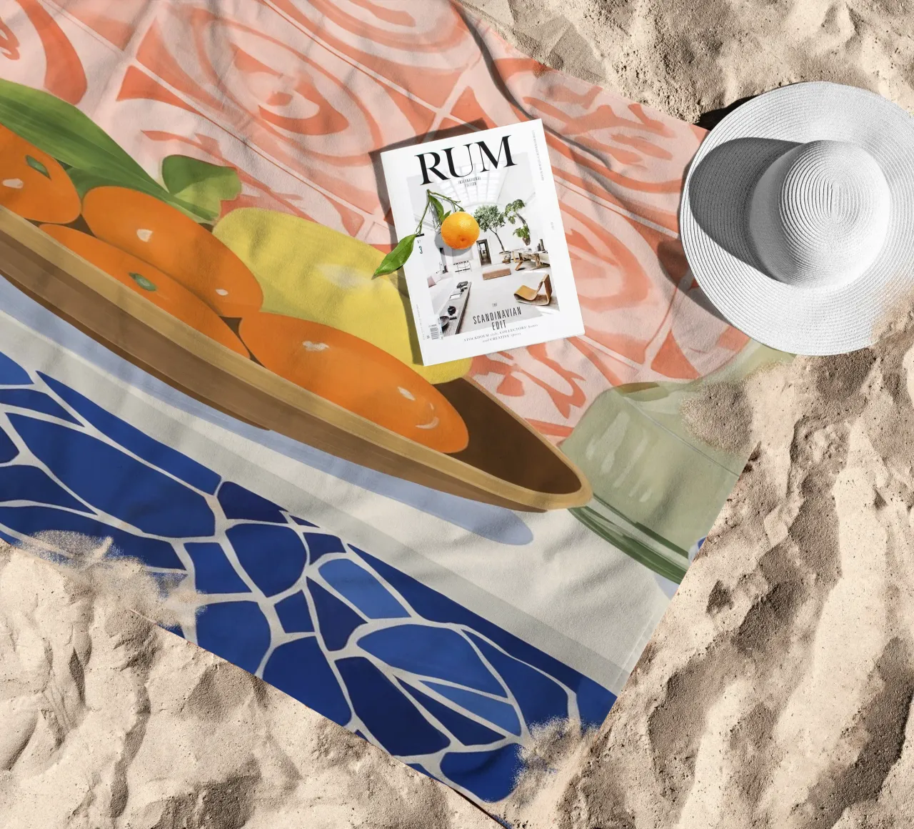 Boho Bella Vita 13 Fruits 4 telo mare da Boho Print Collection