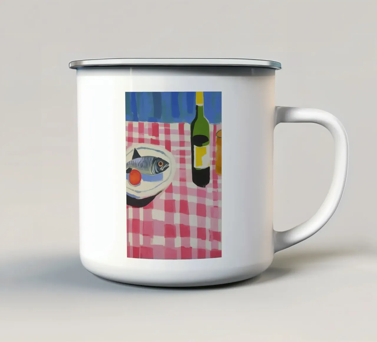 Boho Bella Vita 14 Table 1 tazza in smalto da Boho Print Collection
