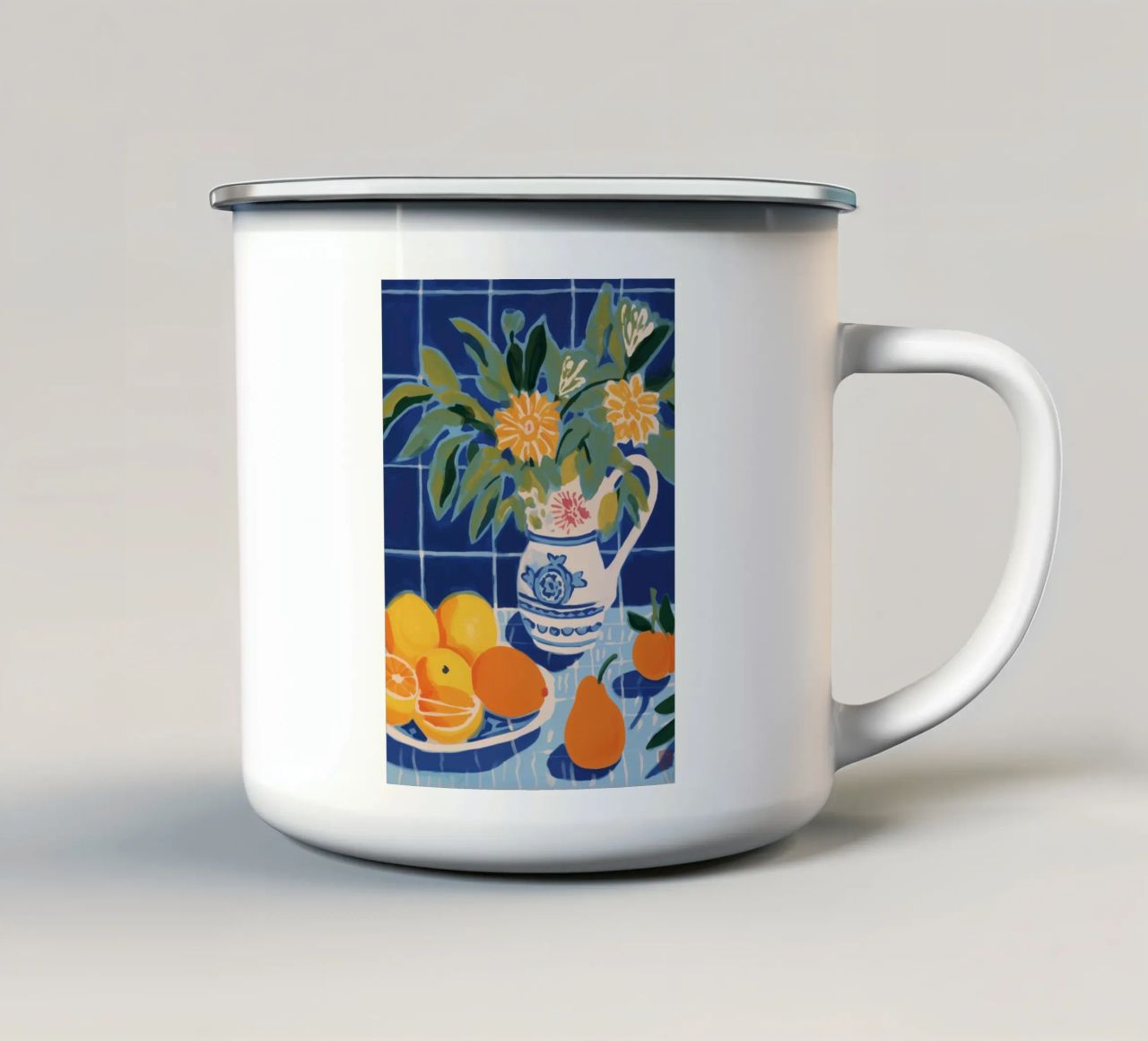 Boho Bella Vita 14 Table 3 tazza in smalto da Boho Print Collection
