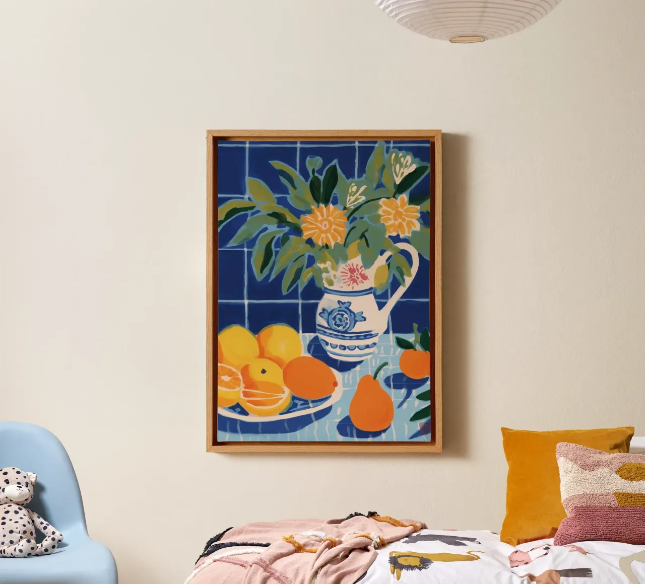 Boho Bella Vita 14 Table 3 tela con Cornice a cassetta da Boho Print Collection