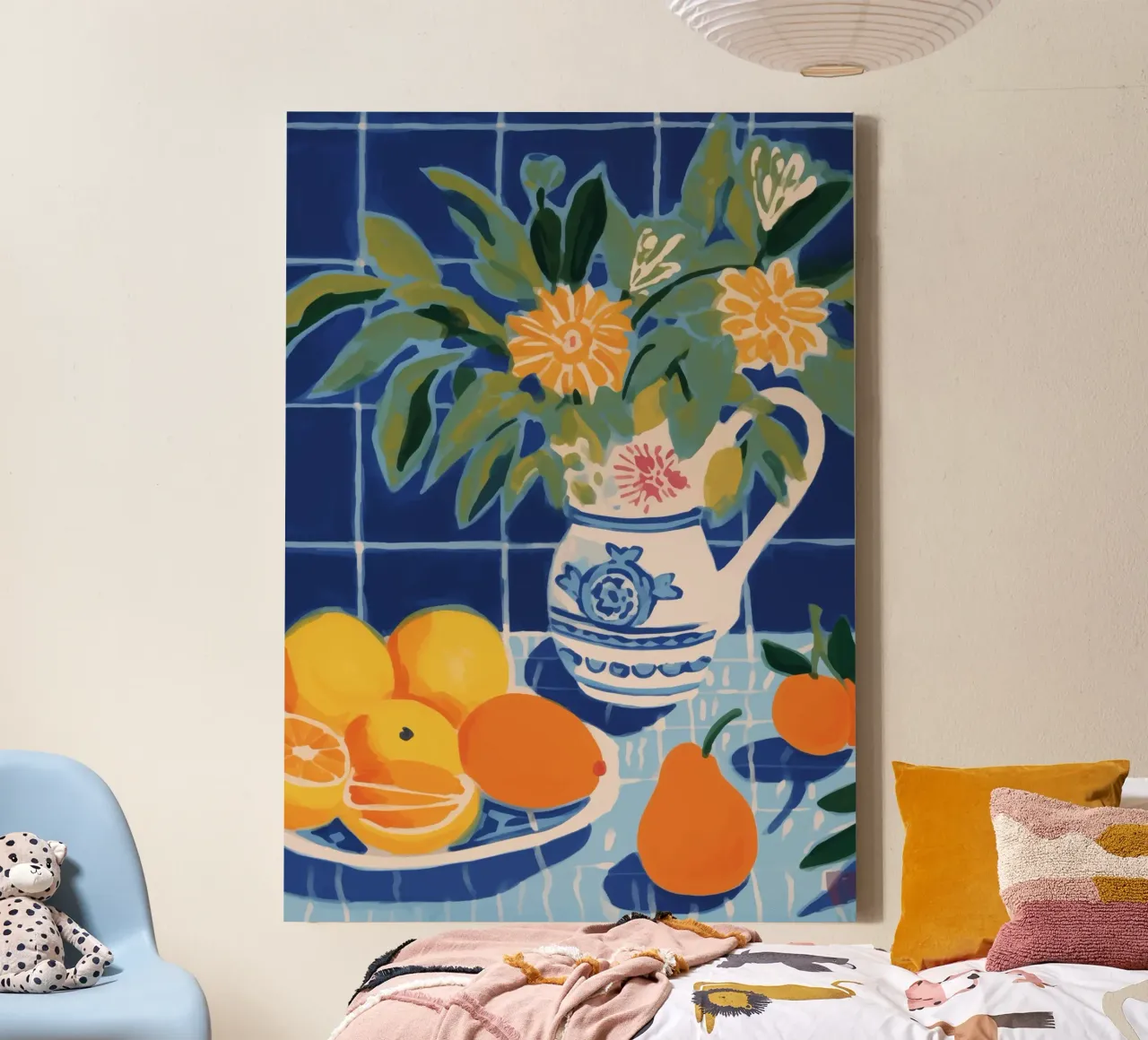 Boho Bella Vita 14 Table 3 tela con Cornice a cassetta da Boho Print Collection