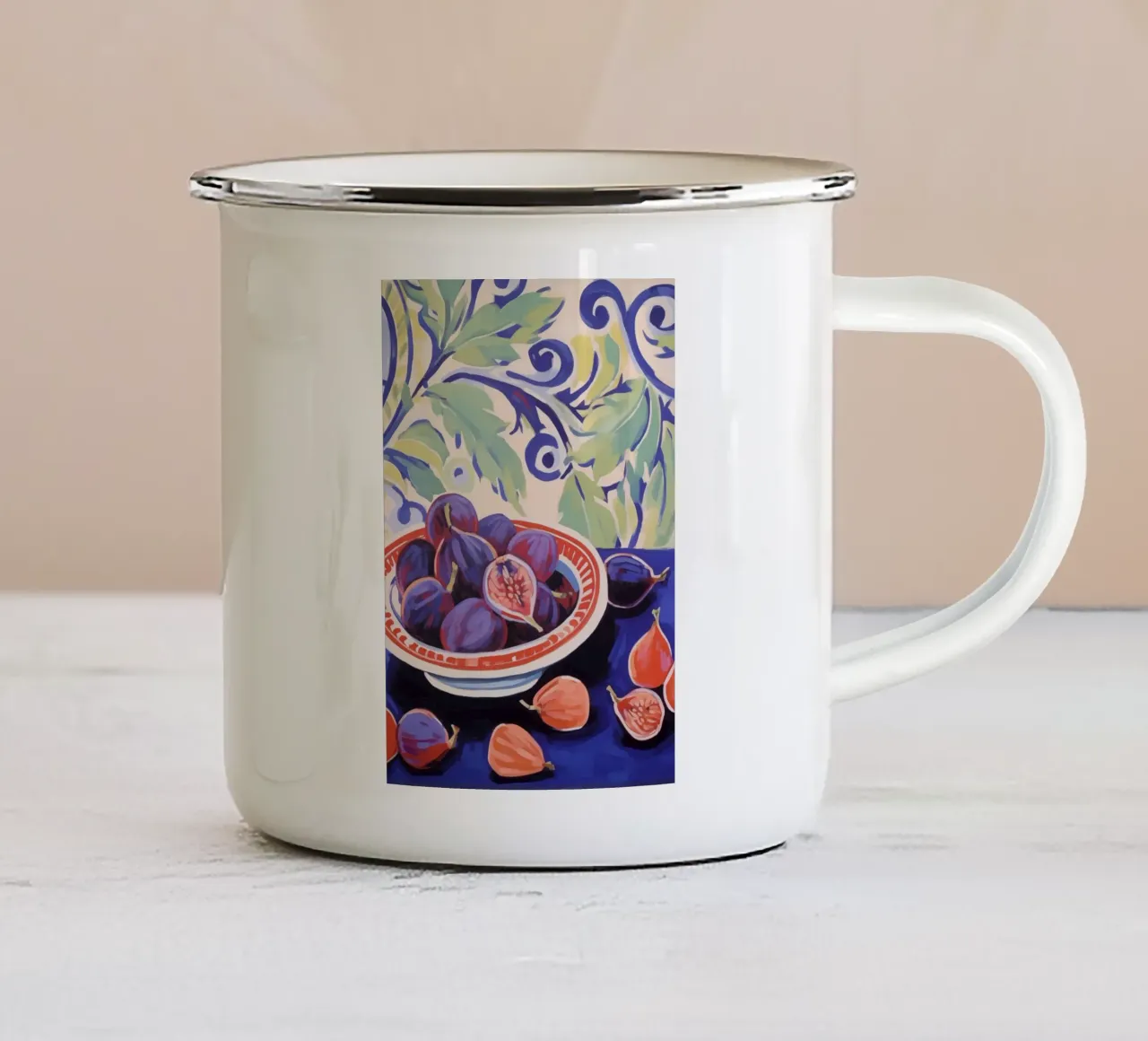 Boho Bella Vita 14 Table 4 emaille mok van Boho Print Collection