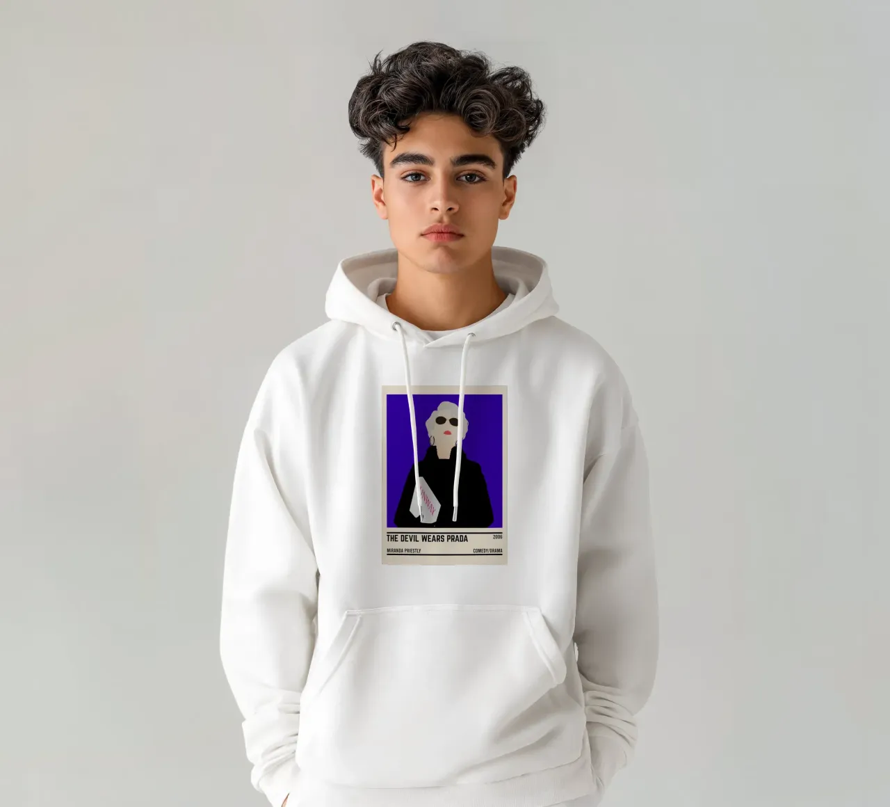 Miranda Priestly The Devil Wears Prada felpa con cappuccio da TheArtstudio
