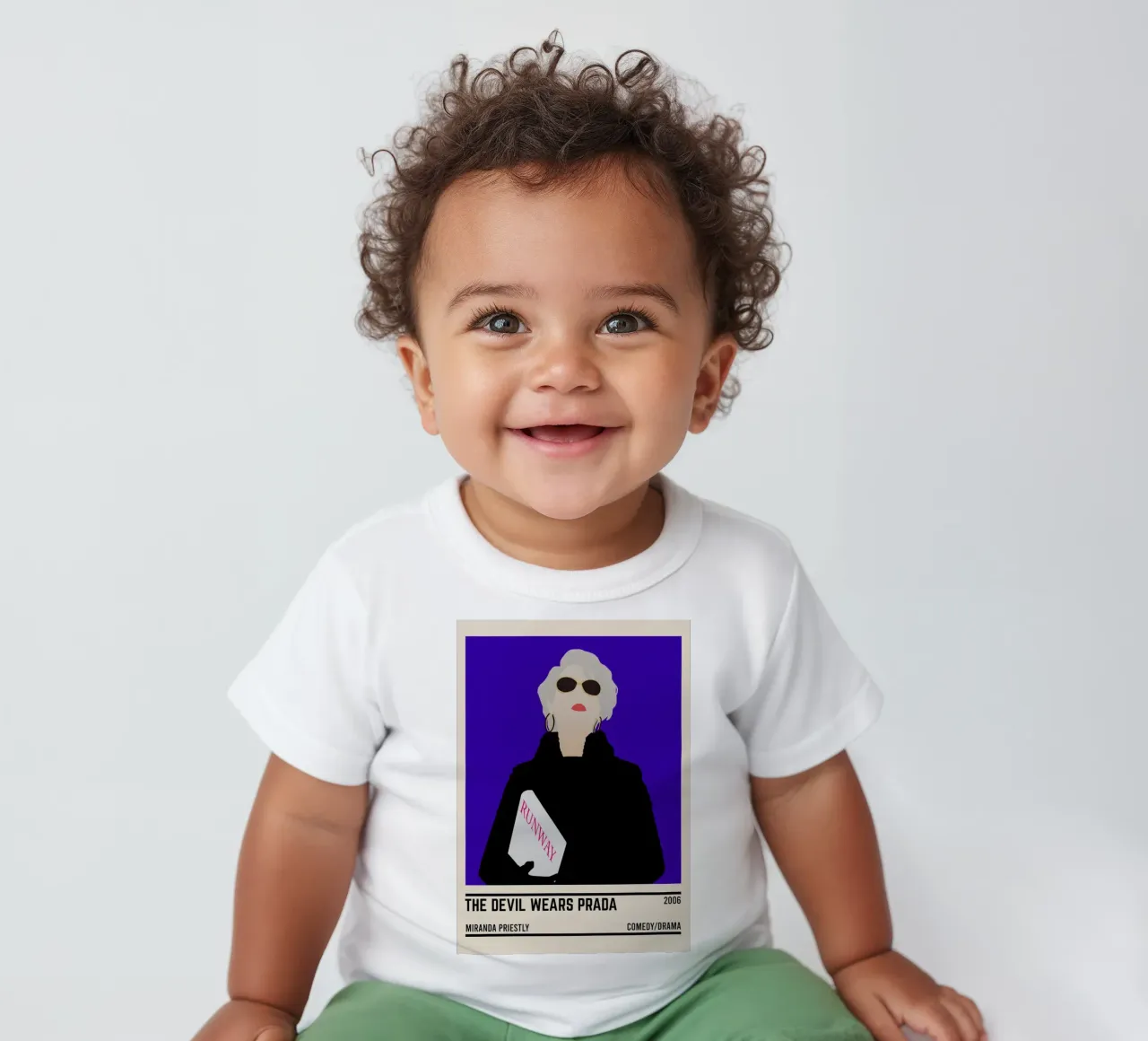 Miranda Priestly The Devil Wears Prada maglietta neonato da TheArtstudio