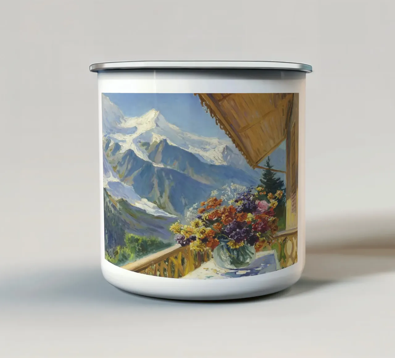 Konstantin Alexandr Weshchhilov - Monte Bianco tazza in smalto da ARTOTHEK