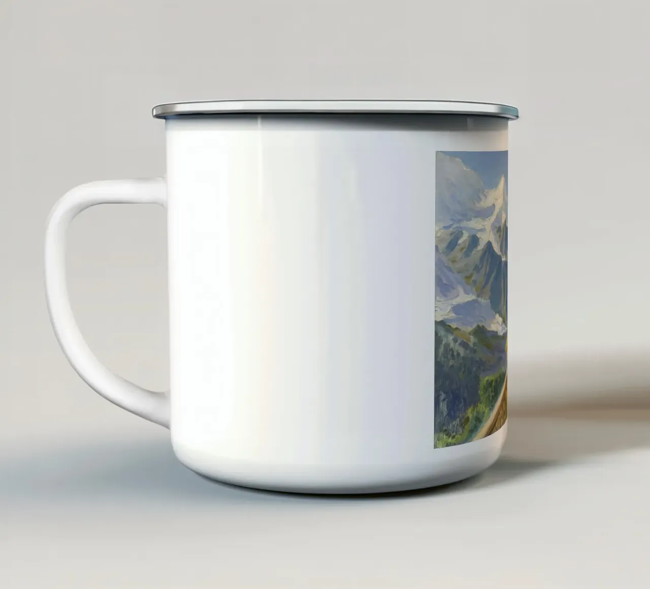 Konstantin Alexandr Weshchhilov - Monte Bianco tazza in smalto da ARTOTHEK