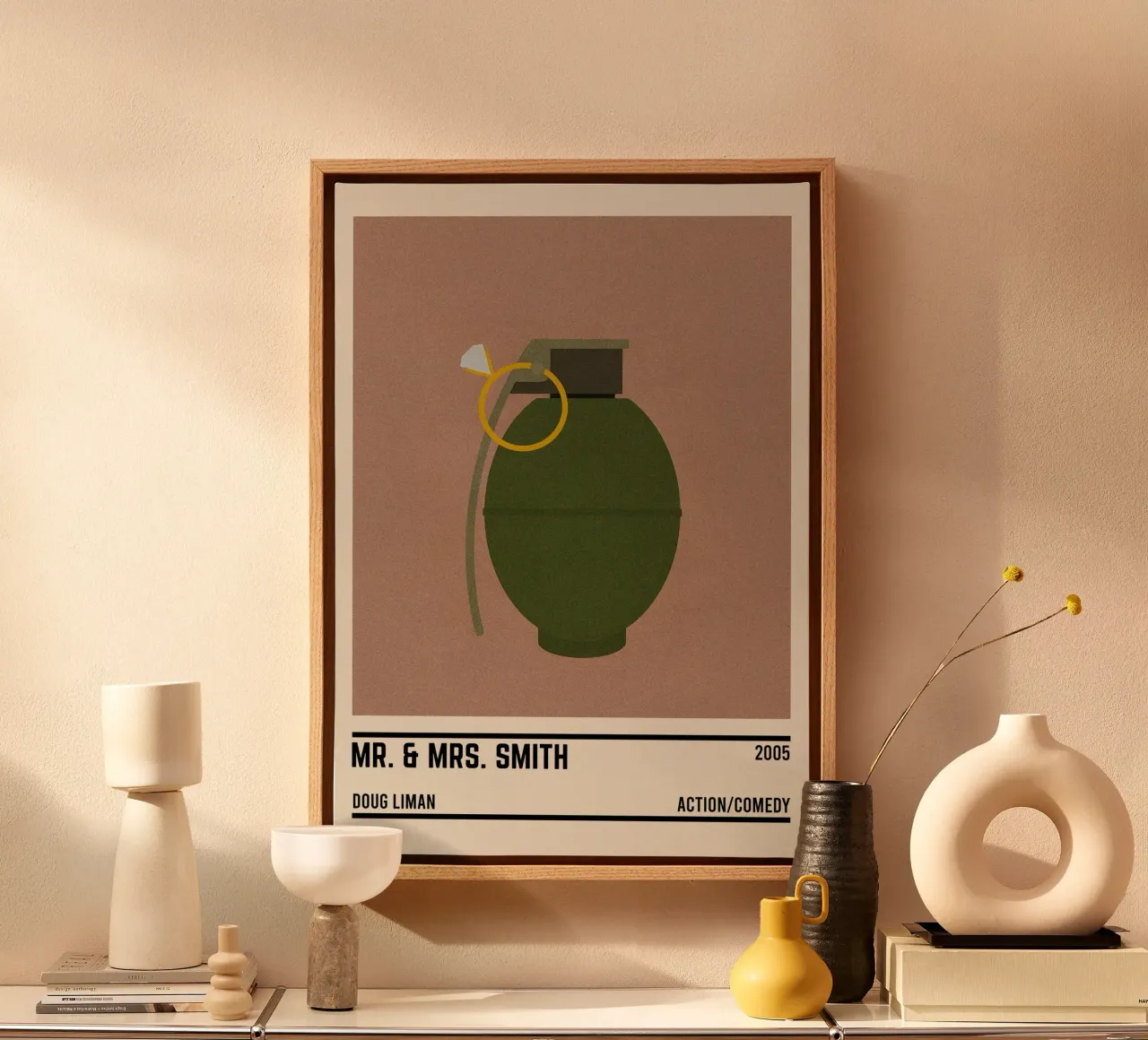 Mr & Mrs Smith tela con Cornice a cassetta da TheArtstudio