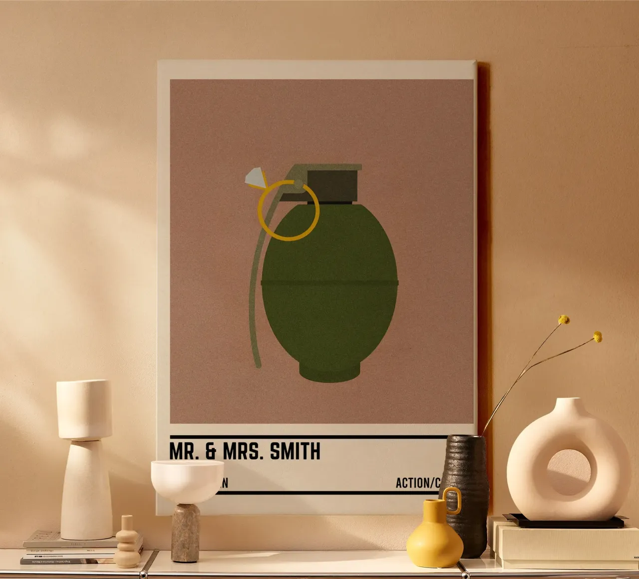 Mr & Mrs Smith tela con Cornice a cassetta da TheArtstudio