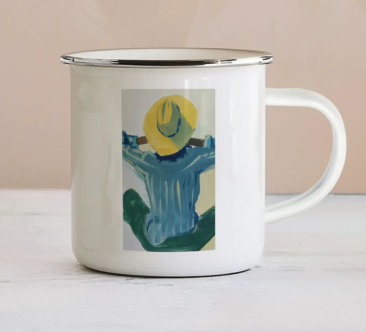 Boho Bella Vita 15 People 2 tazza in smalto da Boho Print Collection