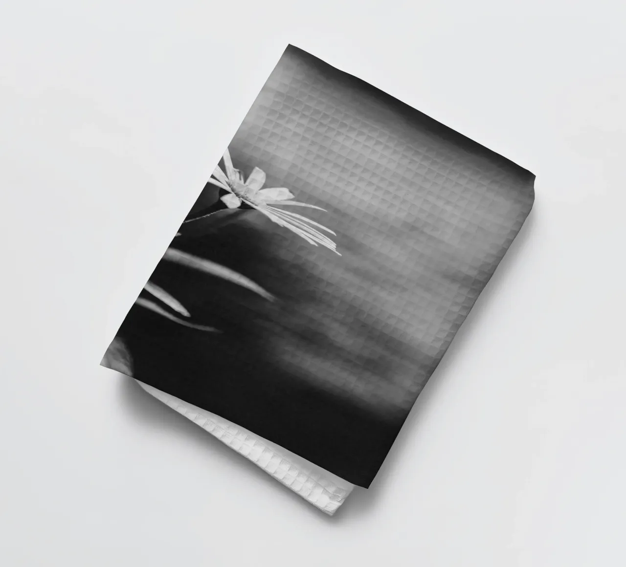 Focus sur une fleur délicate - Esthétique monochrome torchon de Bold and Retro