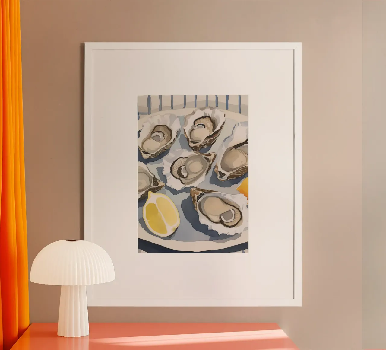 Boho Bella Vita 16 Table 3 poster con telaio in alluminio da Boho Print Collection