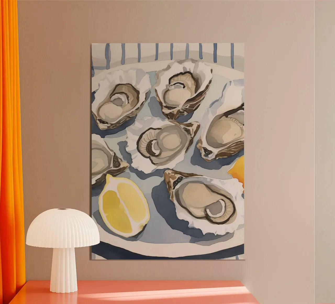 Boho Bella Vita 16 Table 3 poster con telaio in alluminio da Boho Print Collection