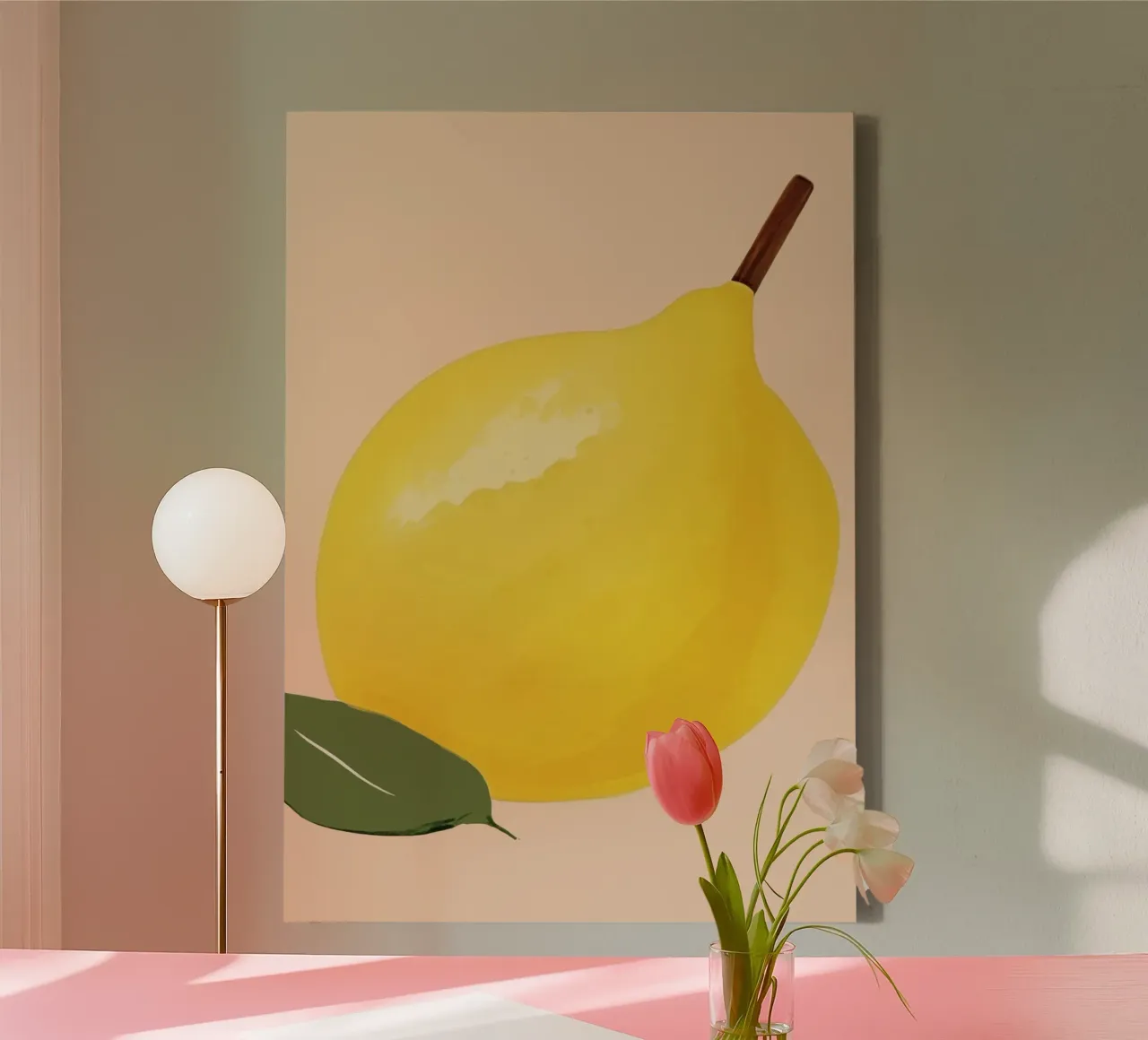 Boho Bella Vita 17 Lemons 1 Leinwand von Boho Print Collection