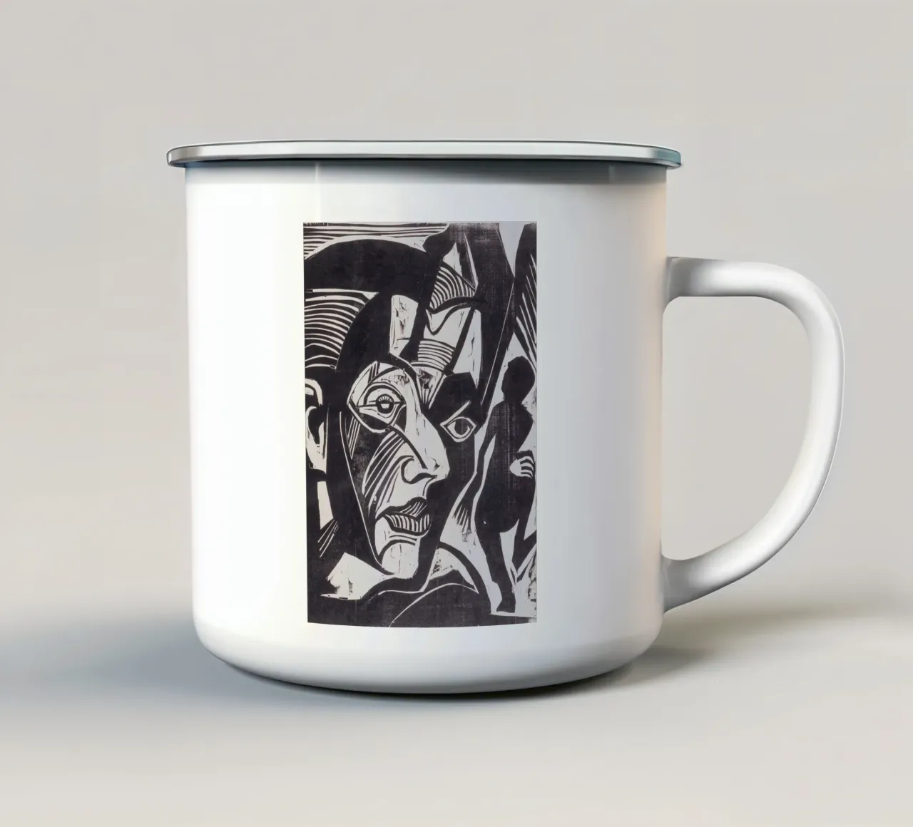 Ernst Ludwig Kirchner - Self Portrait Emaille Tasse von ARTOTHEK