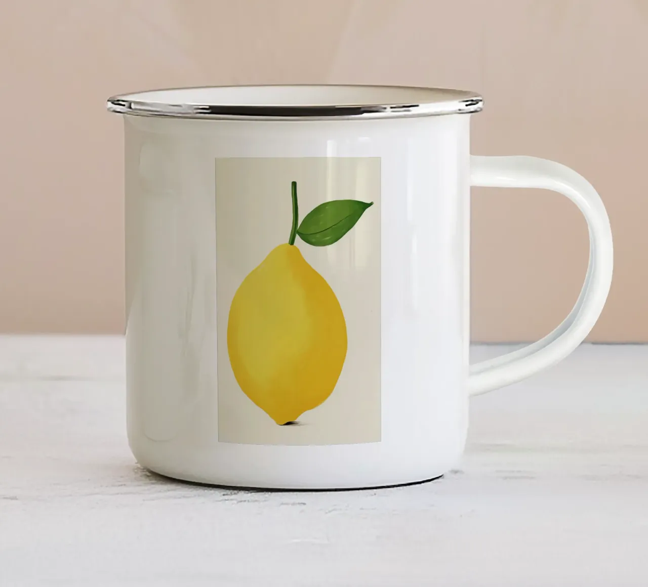 Boho Bella Vita 17 Lemons 2 tazza in smalto da Boho Print Collection