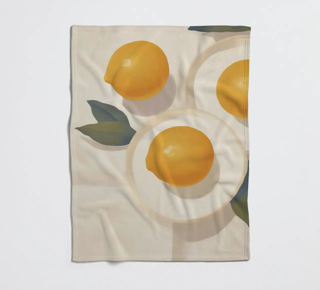 Boho Bella Vita 17 Lemons 3 coperta in pile da Boho Print Collection