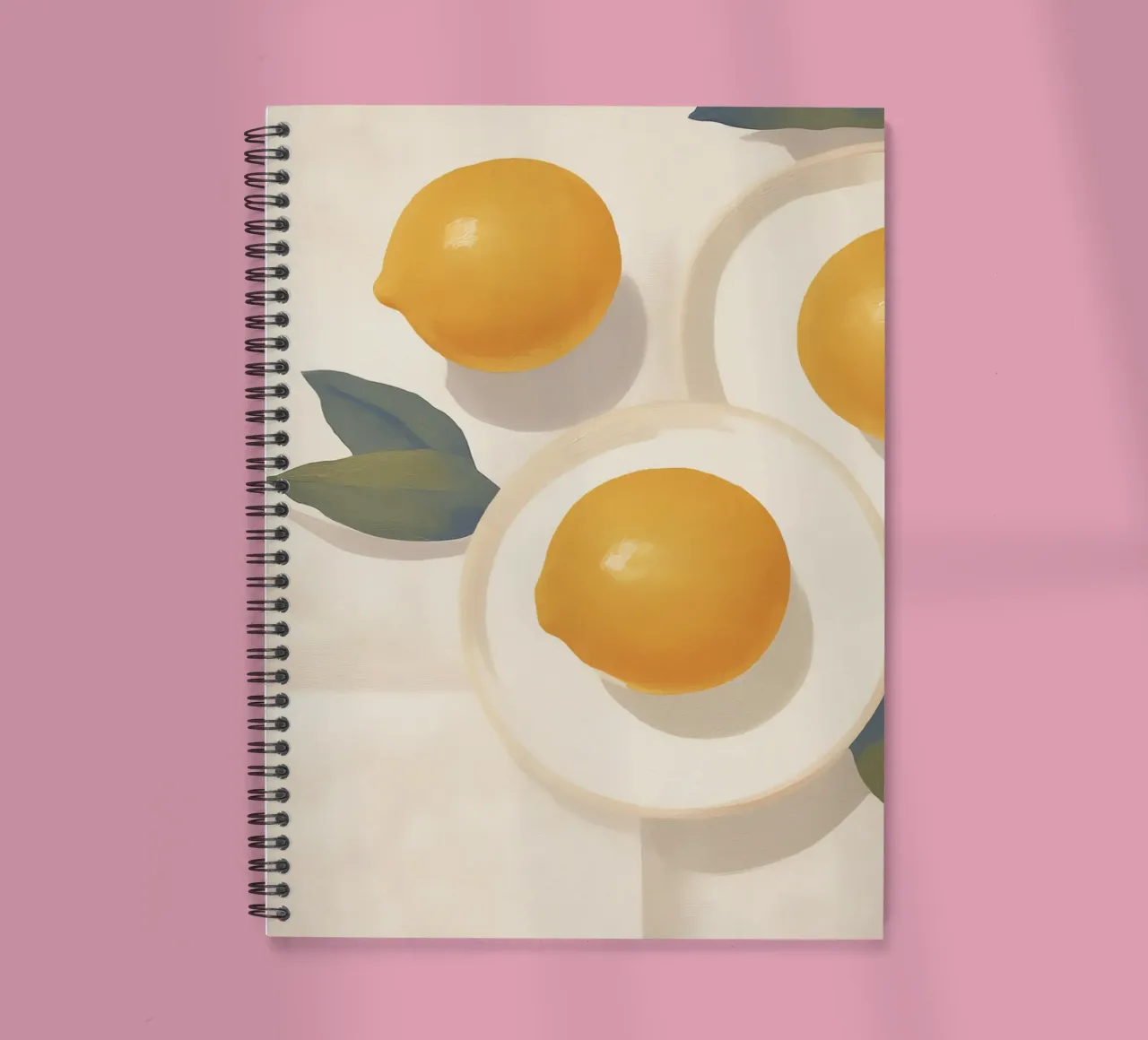 Boho Bella Vita 17 Lemons 3 spiral notebook by Boho Print Collection