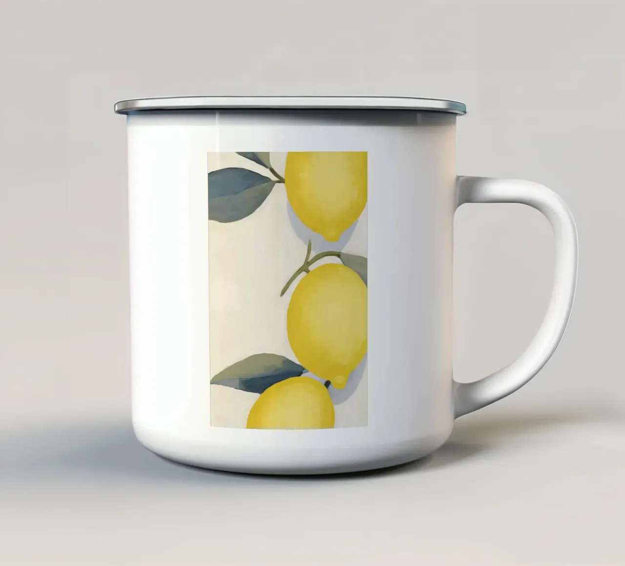 Boho Bella Vita 17 Lemons 4 tazza in smalto da Boho Print Collection