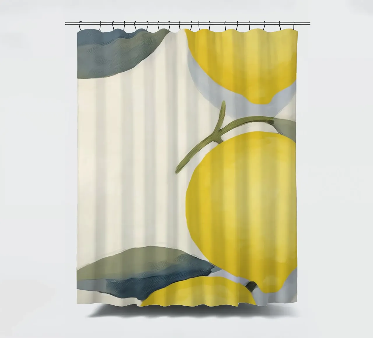 Boho Bella Vita 17 Lemons 4 shower curtain by Boho Print Collection