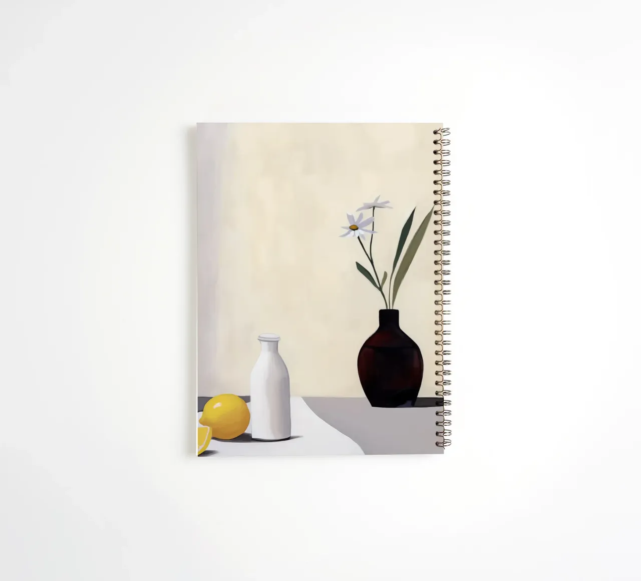 Boho Bella Vita 18 Table 2 spiral notebook by Boho Print Collection