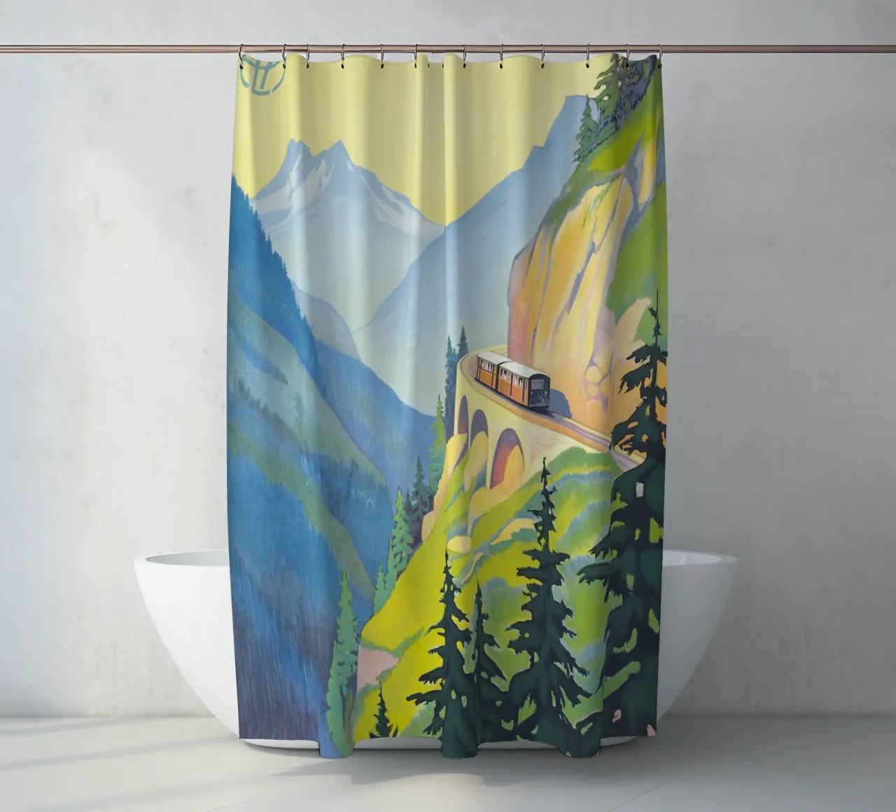 Roger Broders - Chamonix-Martigny tenda da doccia da ARTOTHEK